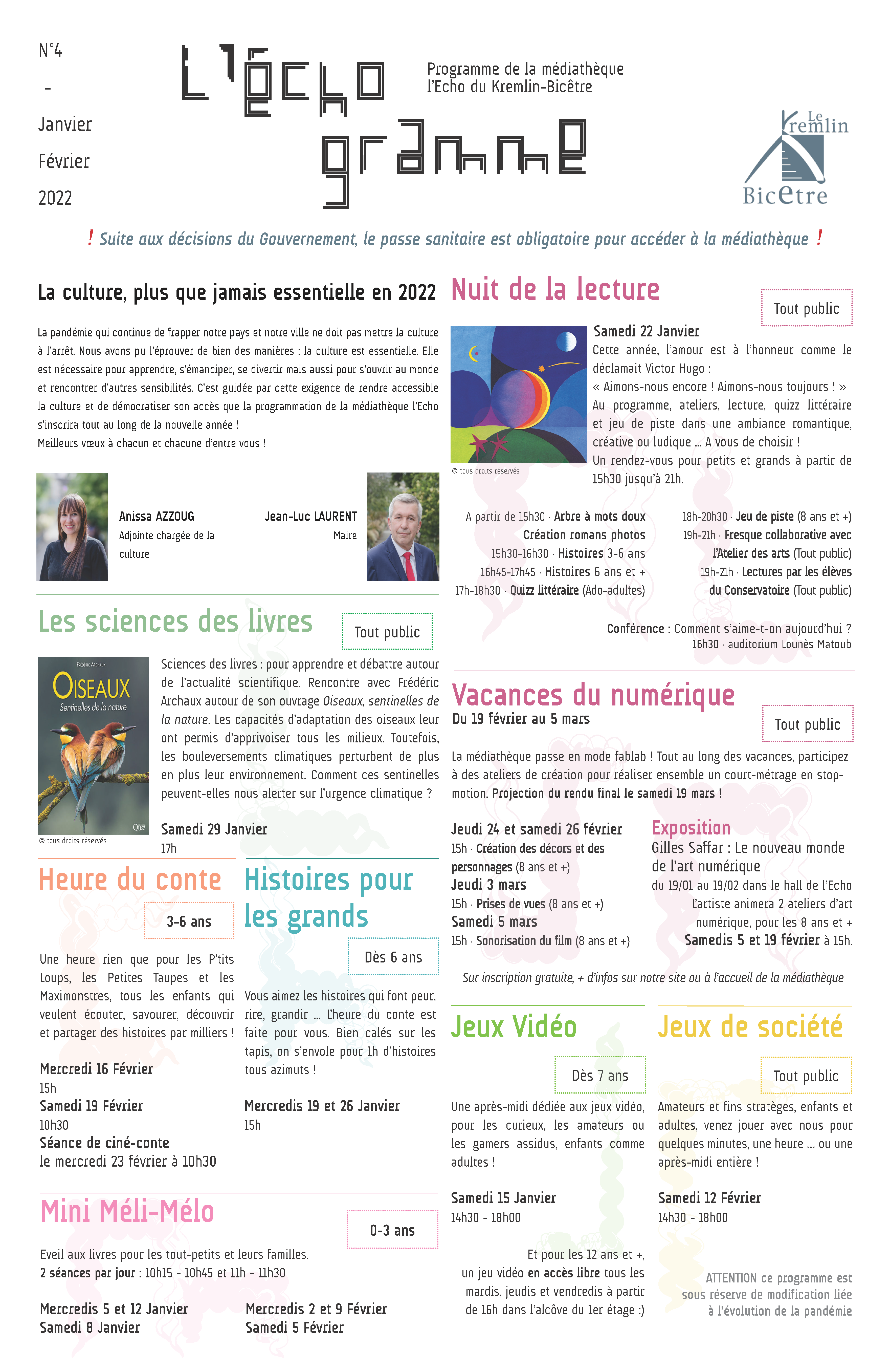 L’Échogramme JanvierFévrier 2022 KremlinBicêtre