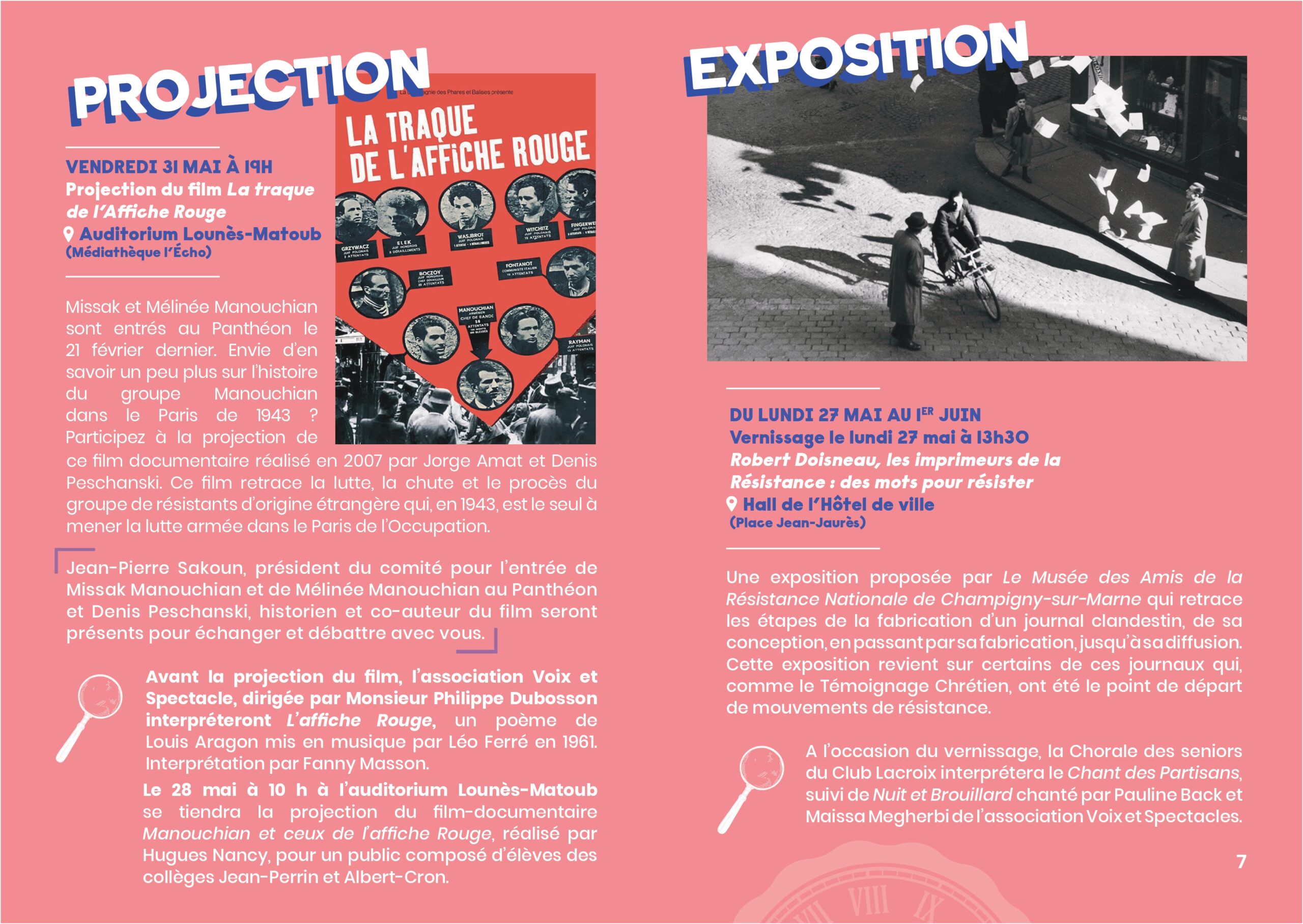 Semaine de la mémoire 2024 KremlinBicêtre